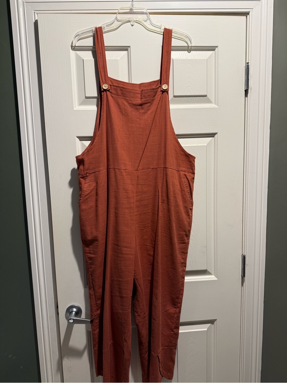 Women's Rust Orange Jumpsuit Overalls